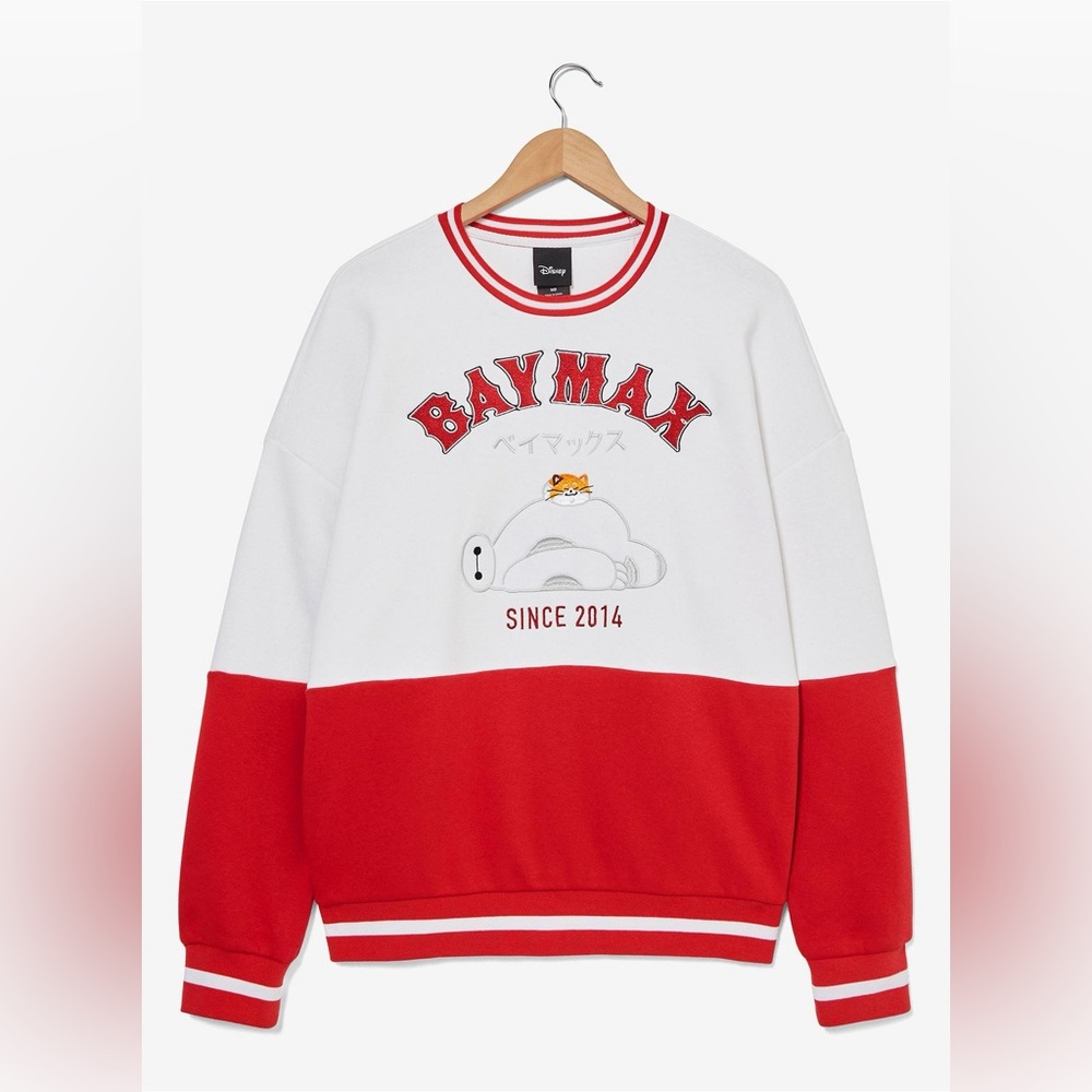 BoxLunch Baymax Disney Men’s Crewneck Sweater Sweatshirt 2XL